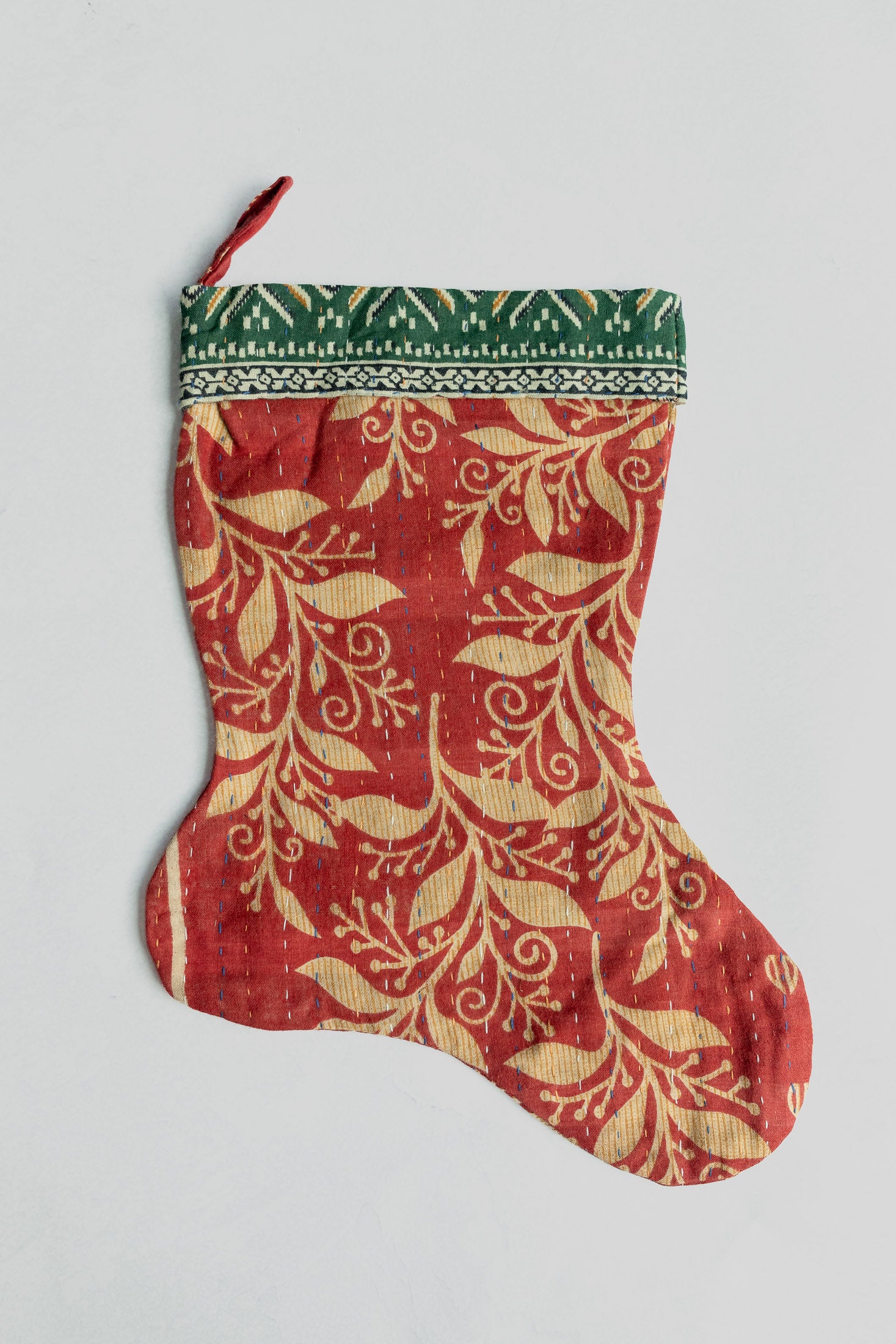 dignify Kantha Little Christmas Stocking No. 37