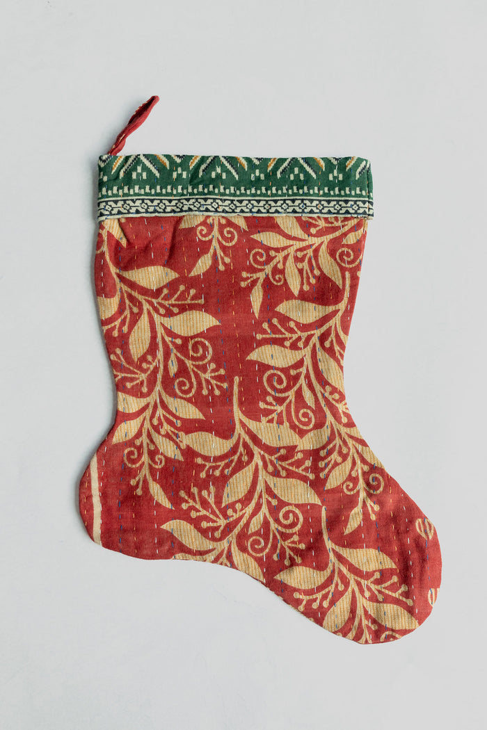 dignify Kantha Little Christmas Stocking No. 37