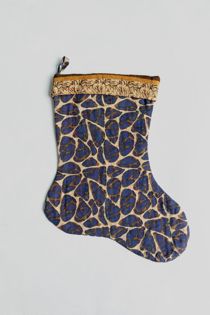 dignify Kantha Little Christmas Stocking No. 40