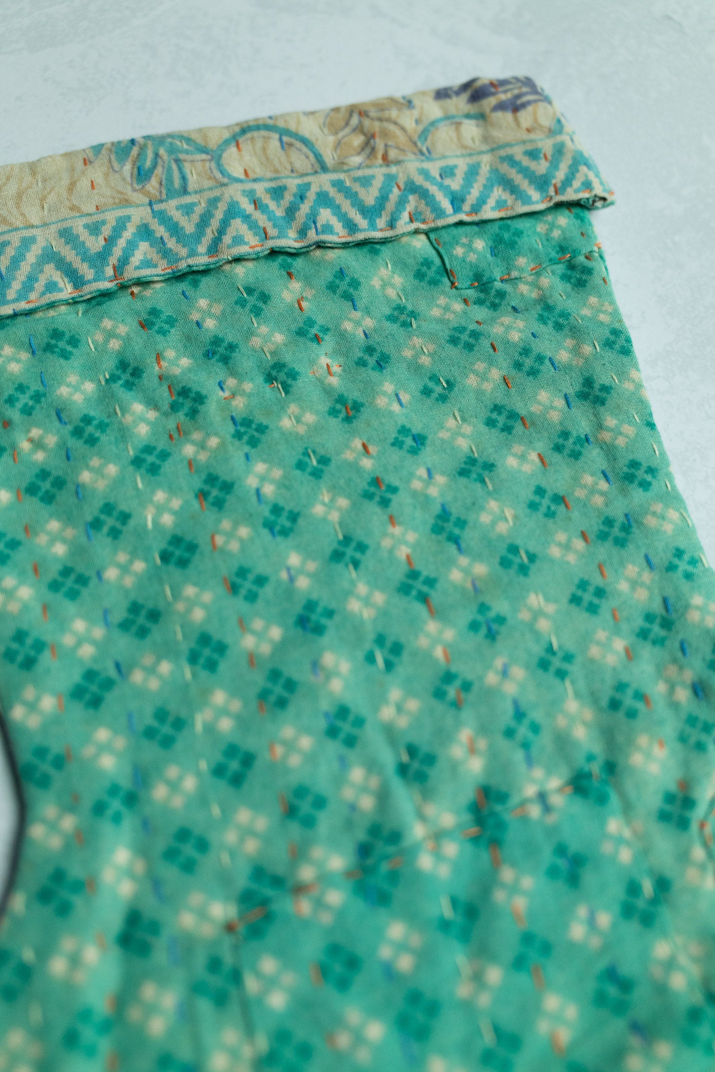 Kantha Holiday Stocking — Little No. 43