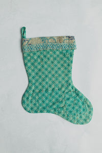 dignify Kantha Little Christmas Stocking No. 43