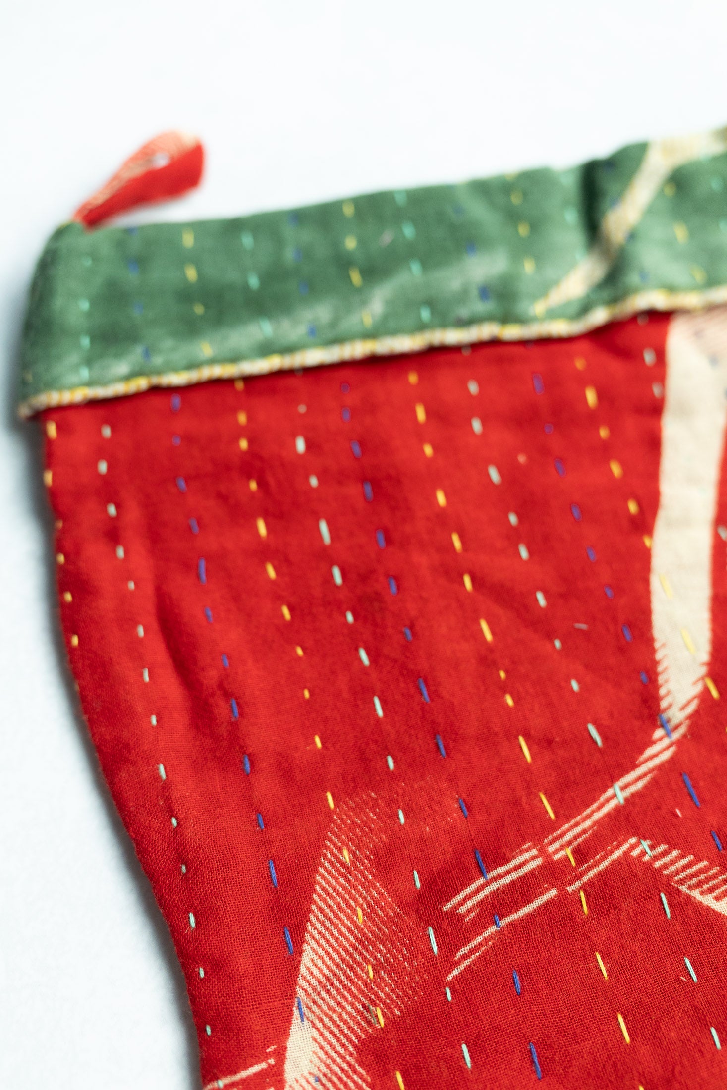 Kantha Holiday Stocking — Little No. 5