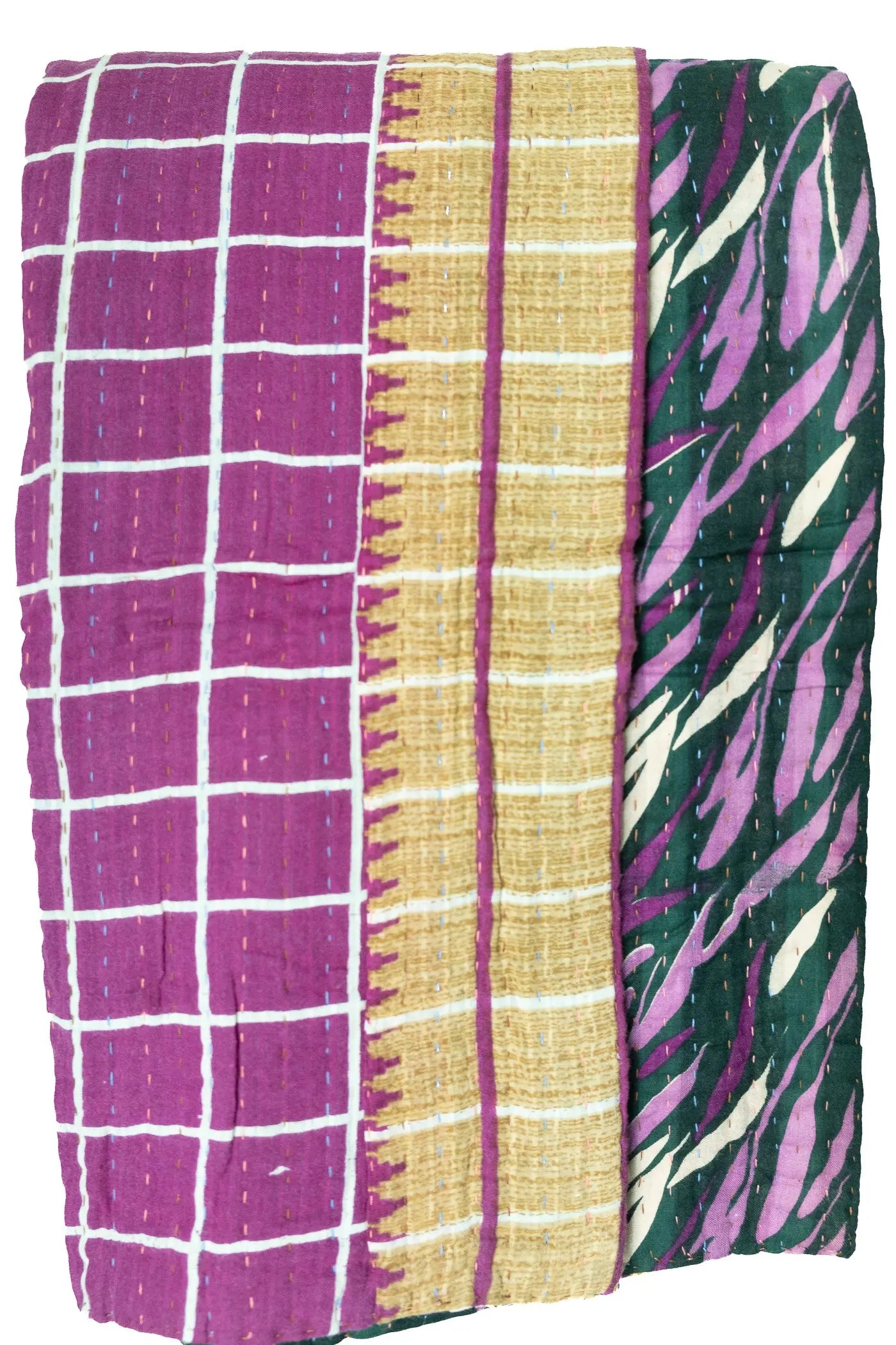 Miracle Kantha Throw Blanket