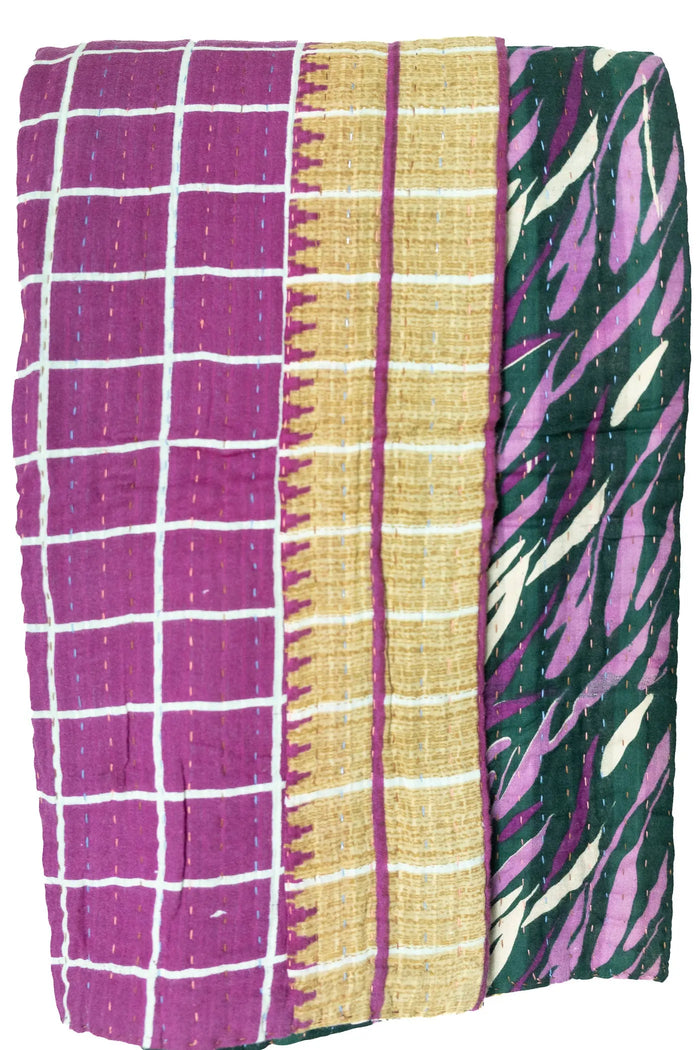 Miracle Kantha Throw Blanket