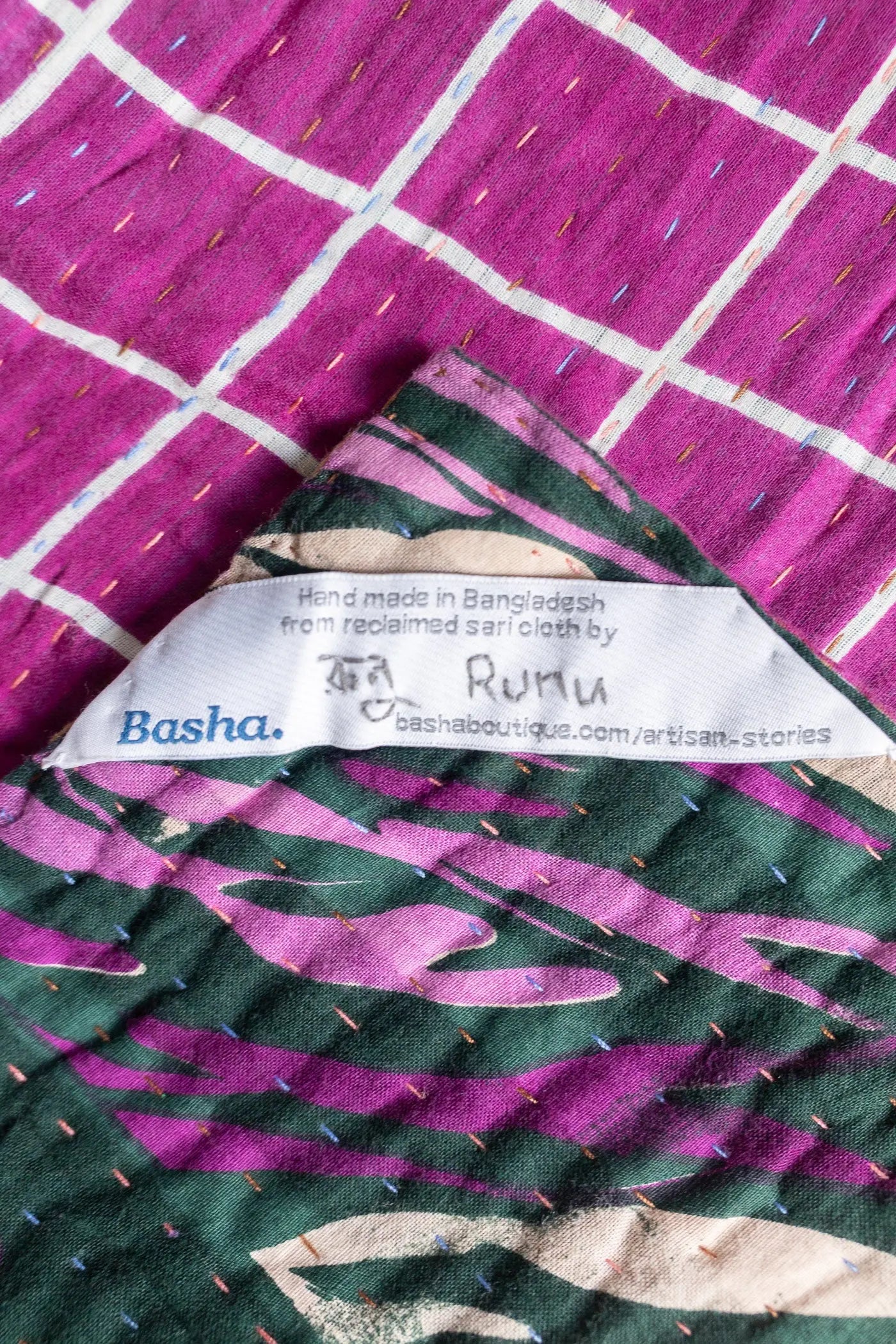 Miracle Kantha Throw Blanket