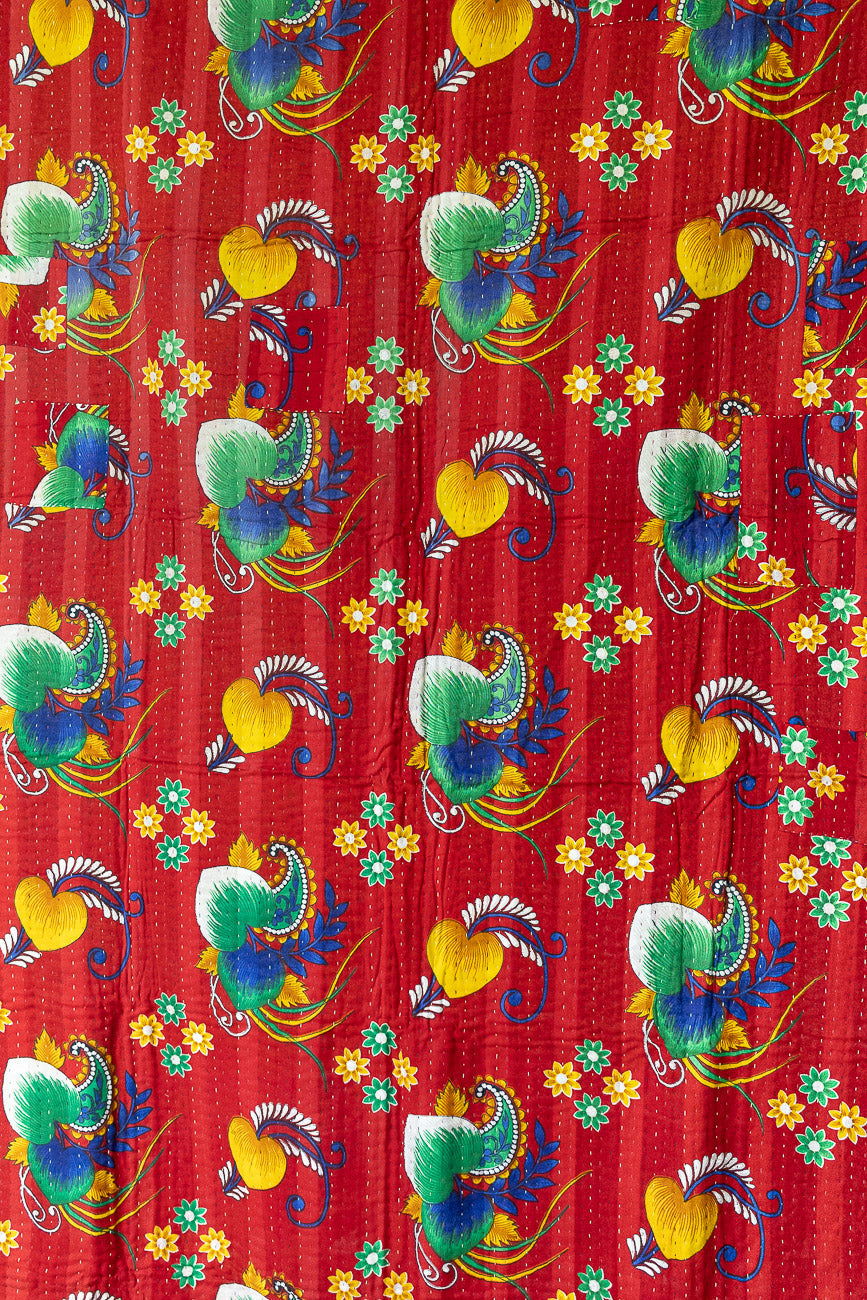 Miracle Kantha Christmas Throw