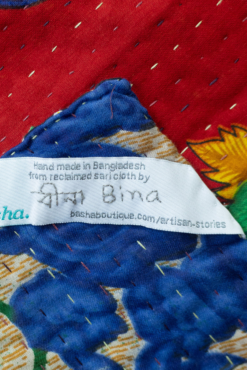 Miracle Kantha Christmas Throw