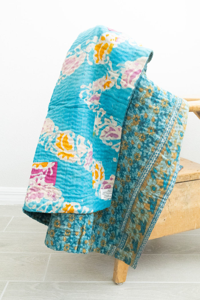 dignify Kantha Baby Blanket Quilt