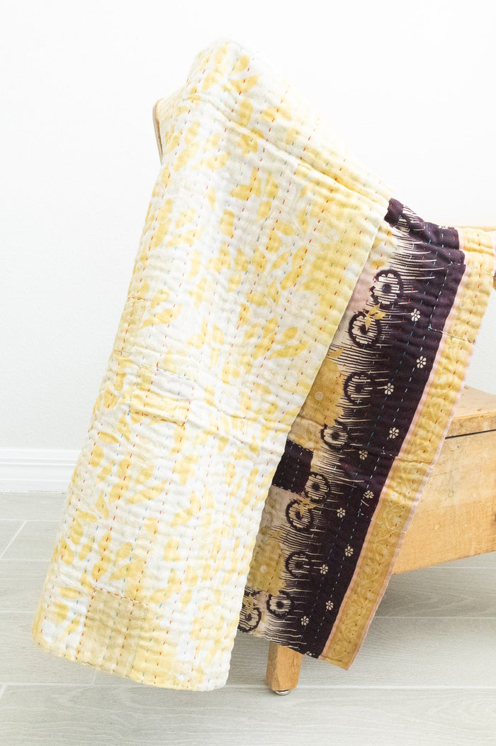 dignify Kantha Baby Blanket Quilt