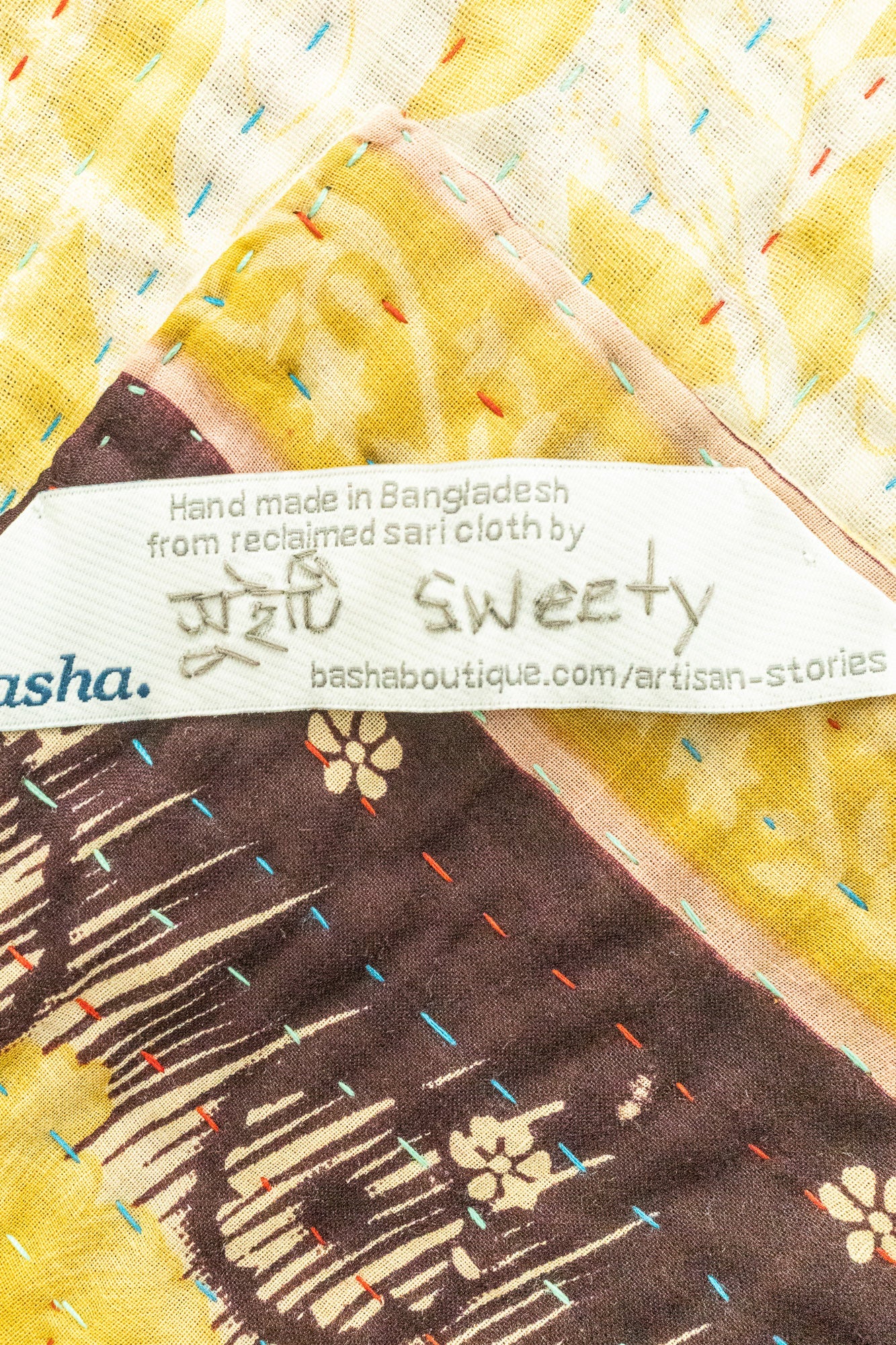 Miracle No. 4 Kantha Baby Blanket