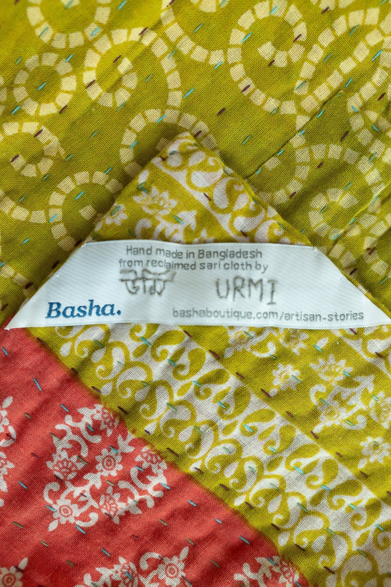 Miracle No. 5 Kantha Baby Blanket