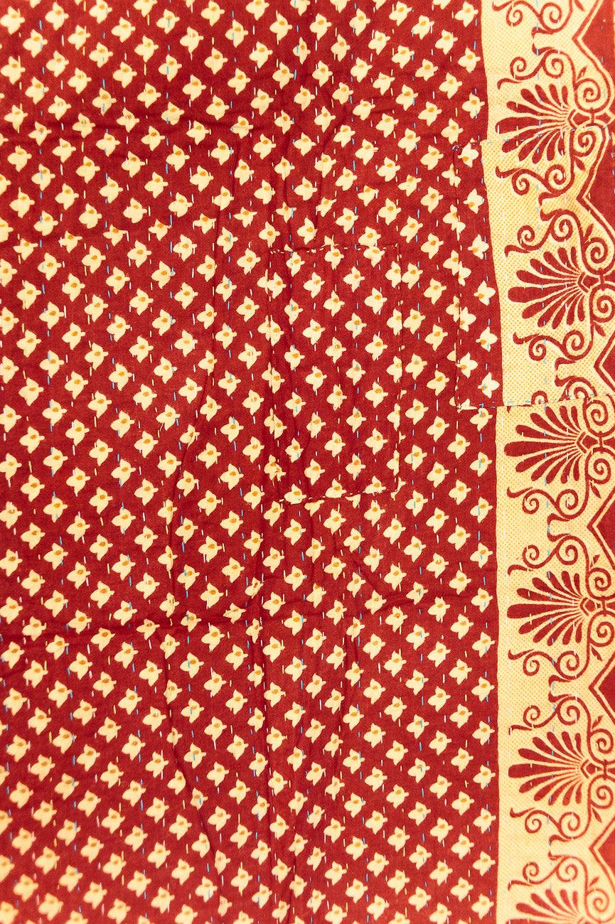 Mistletoe Kantha Christmas Throw