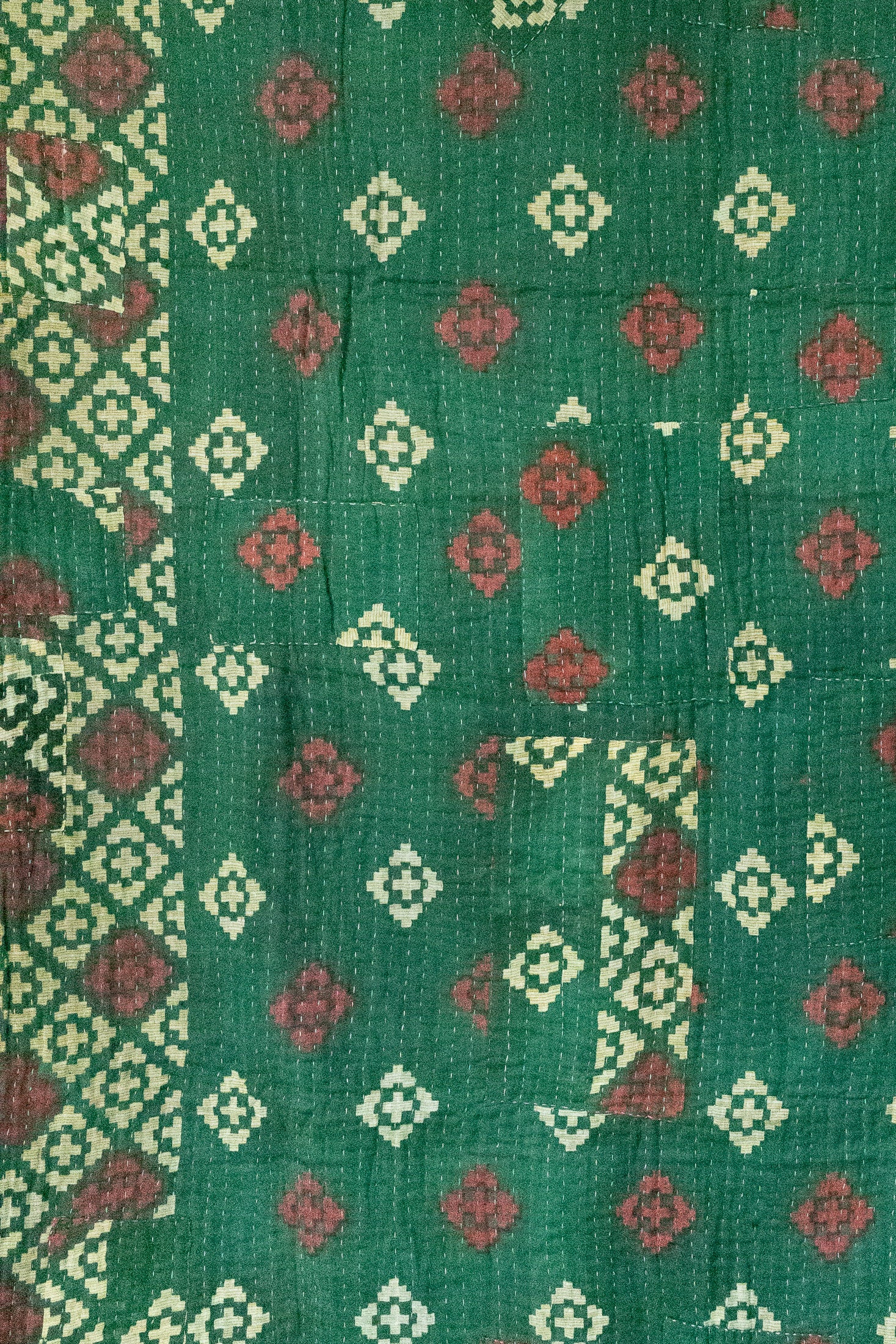 Mistletoe Holiday Kantha Blanket