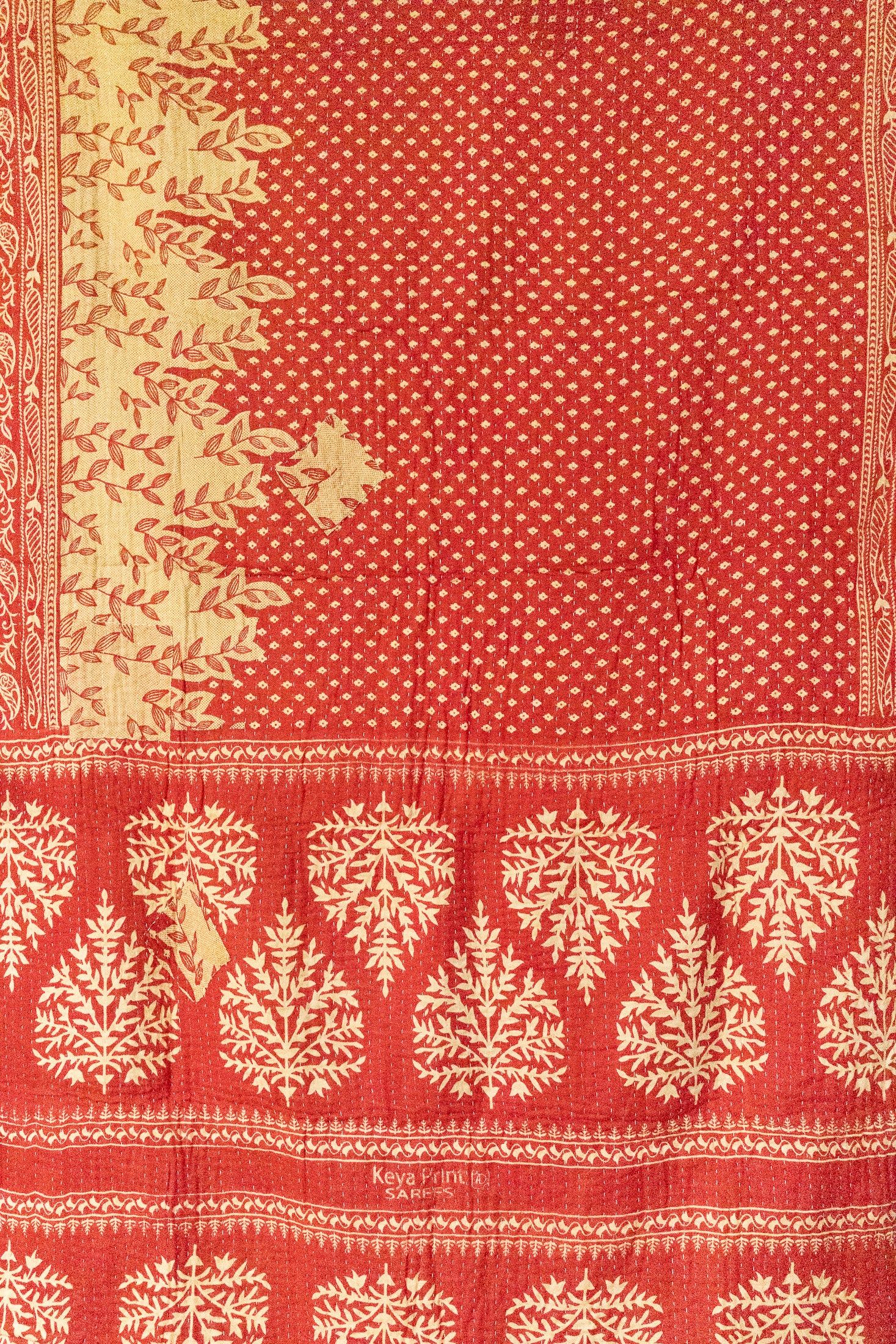 Mistletoe Holiday Kantha Blanket