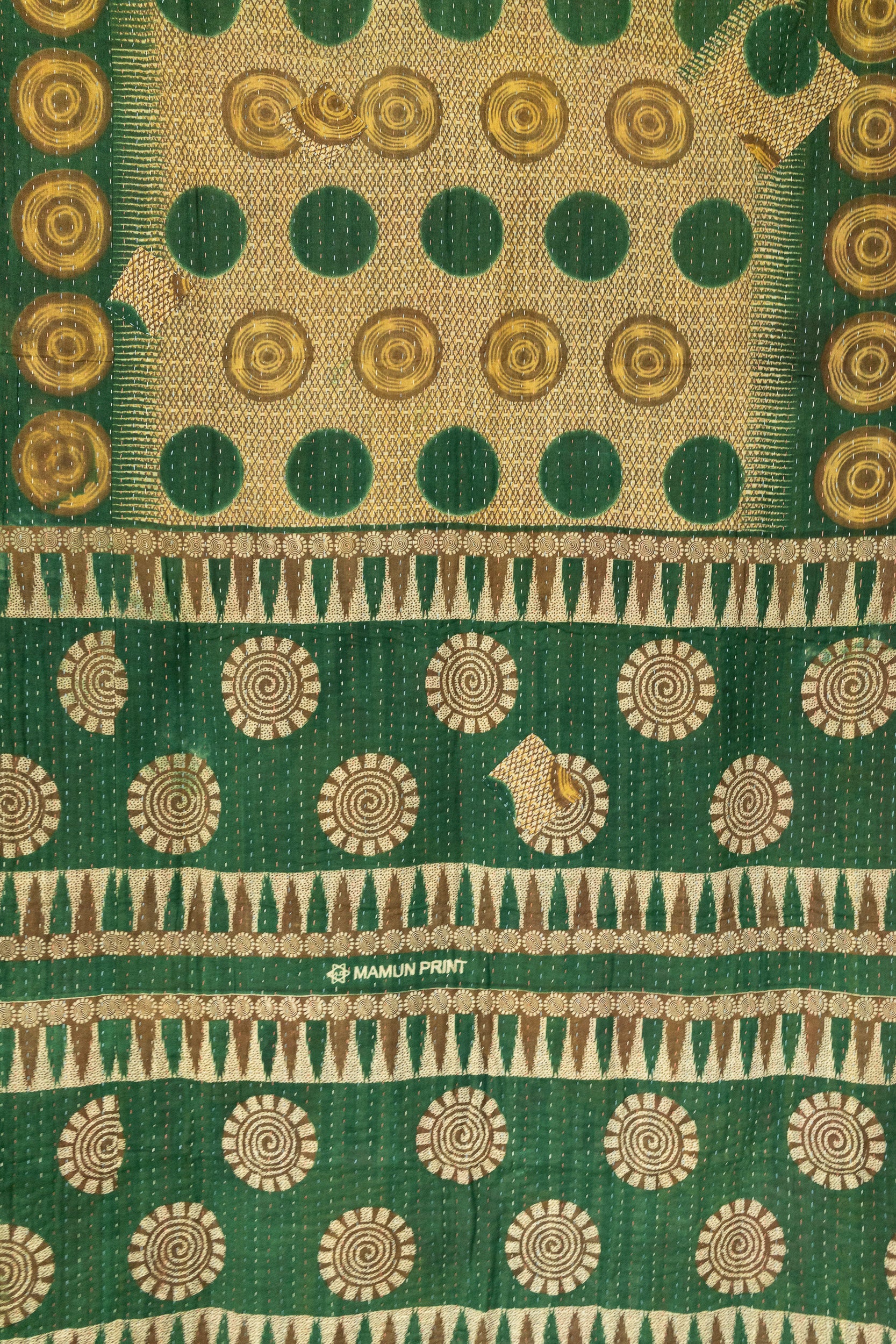 Kantha Throw Bed Quilt