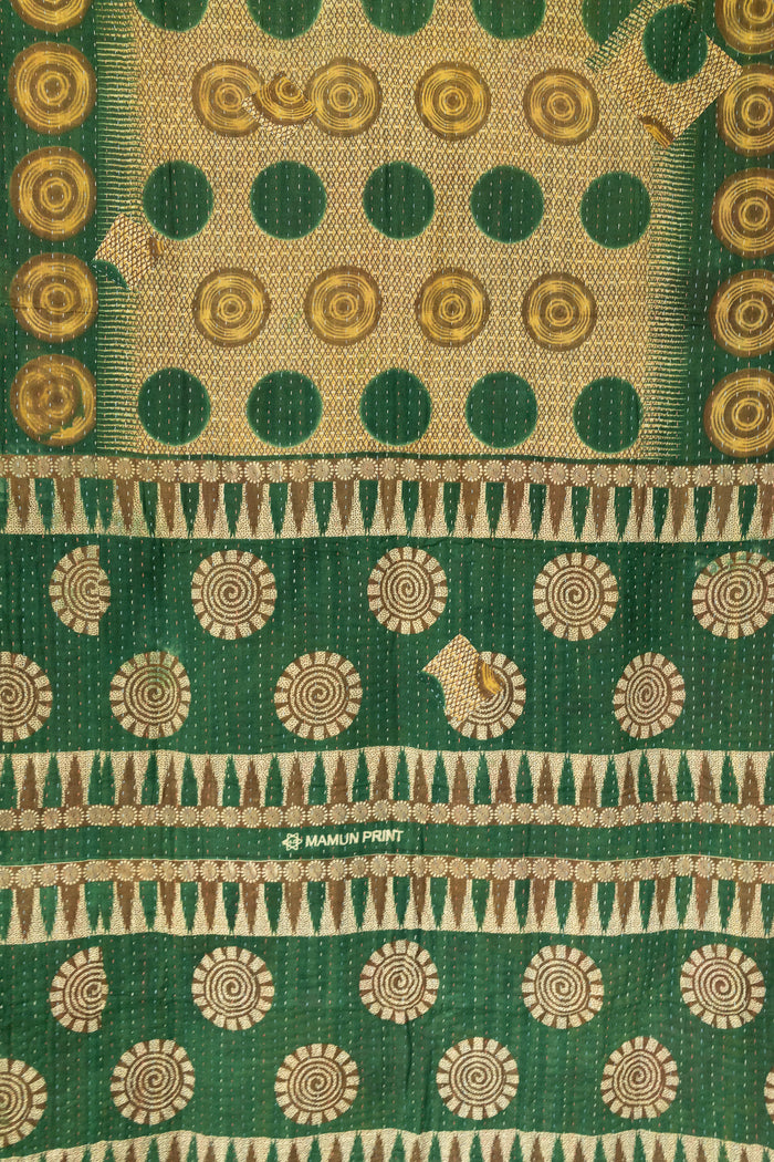 Kantha Throw Bed Quilt