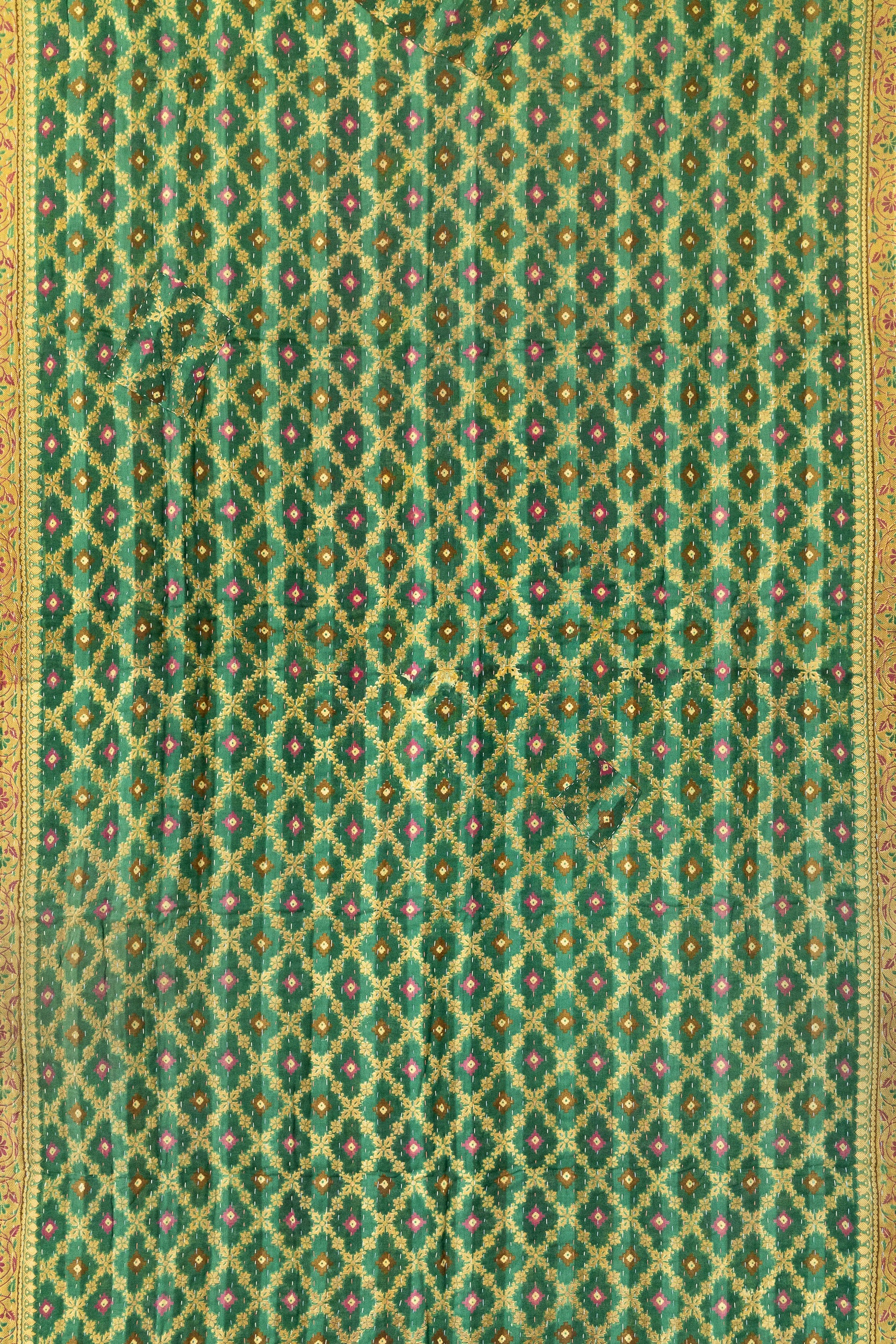 Mosaic Kantha Throw
