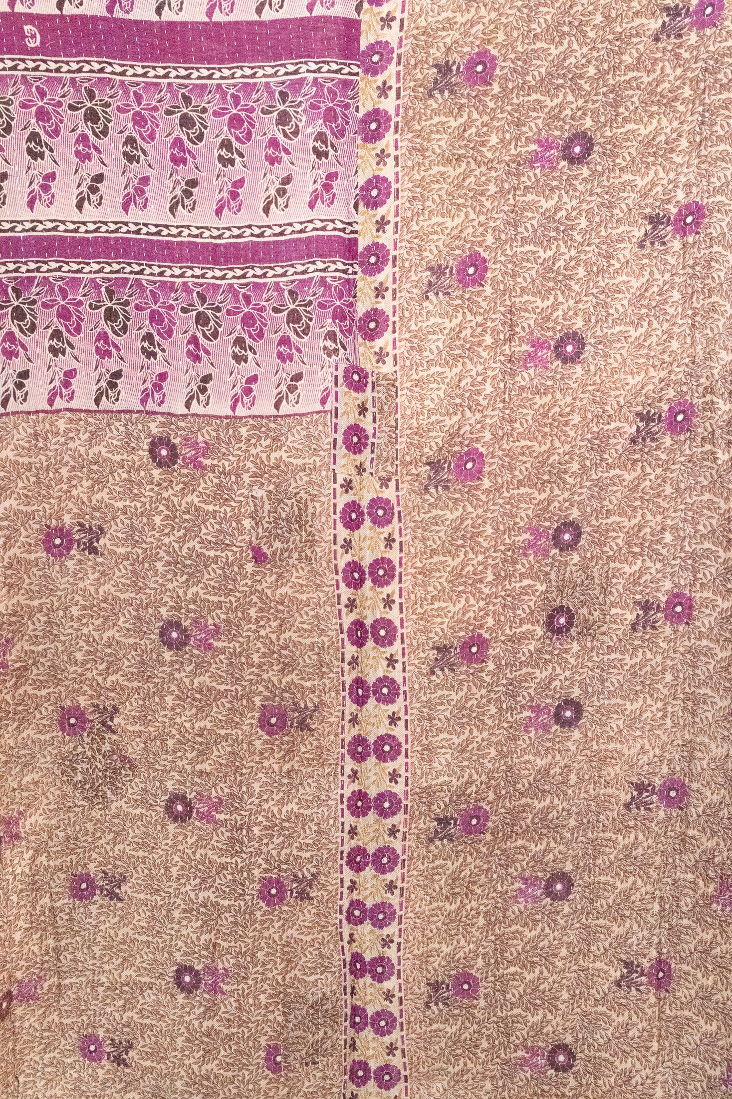 Muse Large Kantha Throw Blanket