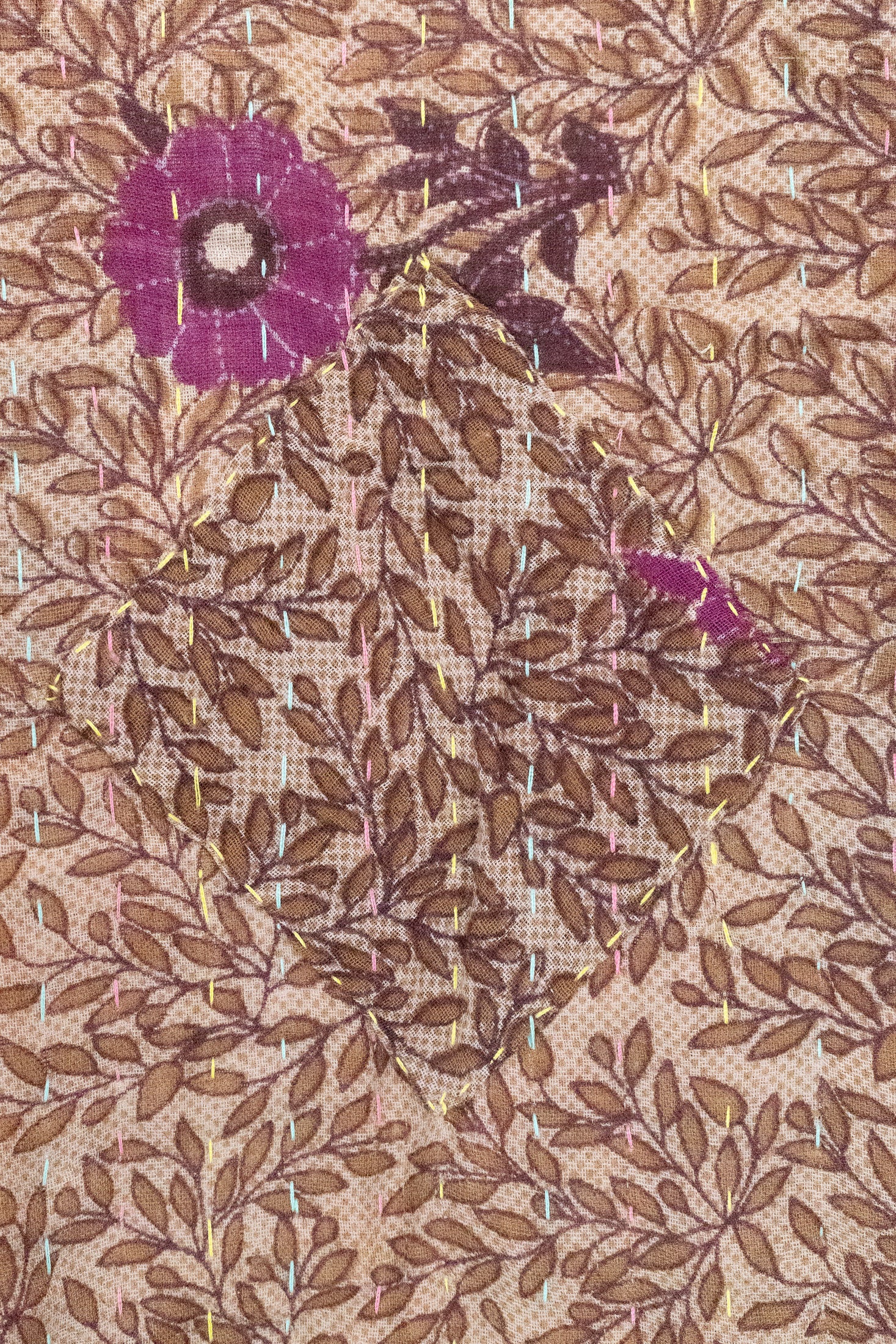 Muse Large Kantha Throw Blanket