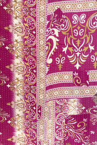 Muse Large Kantha Throw Blanket