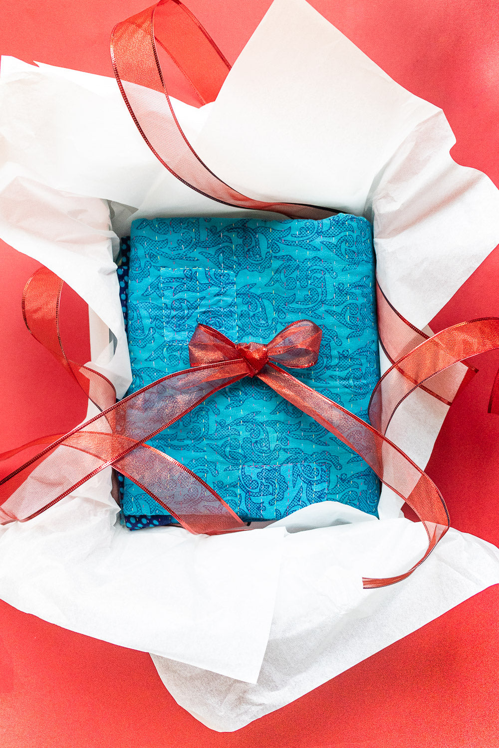 Holiday Mystery Gift: Classic Kantha Throw