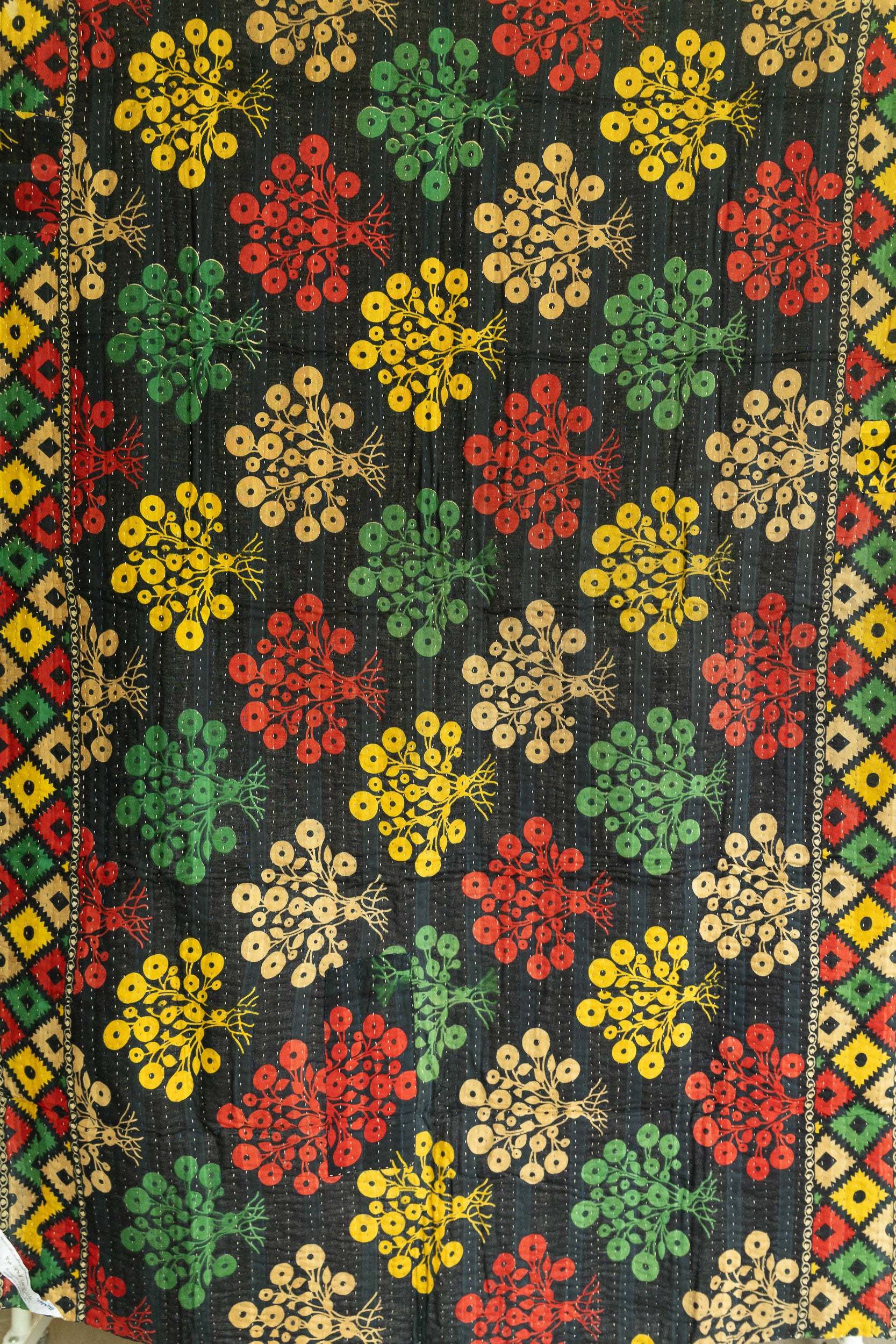 Kantha Throw Bed Quilt