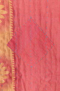 Near Silk Blend Kantha Throw Blanket
