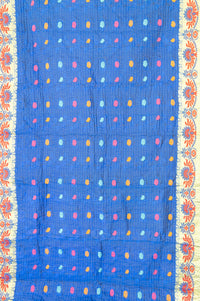 Near Silk Blend Kantha Throw Blanket