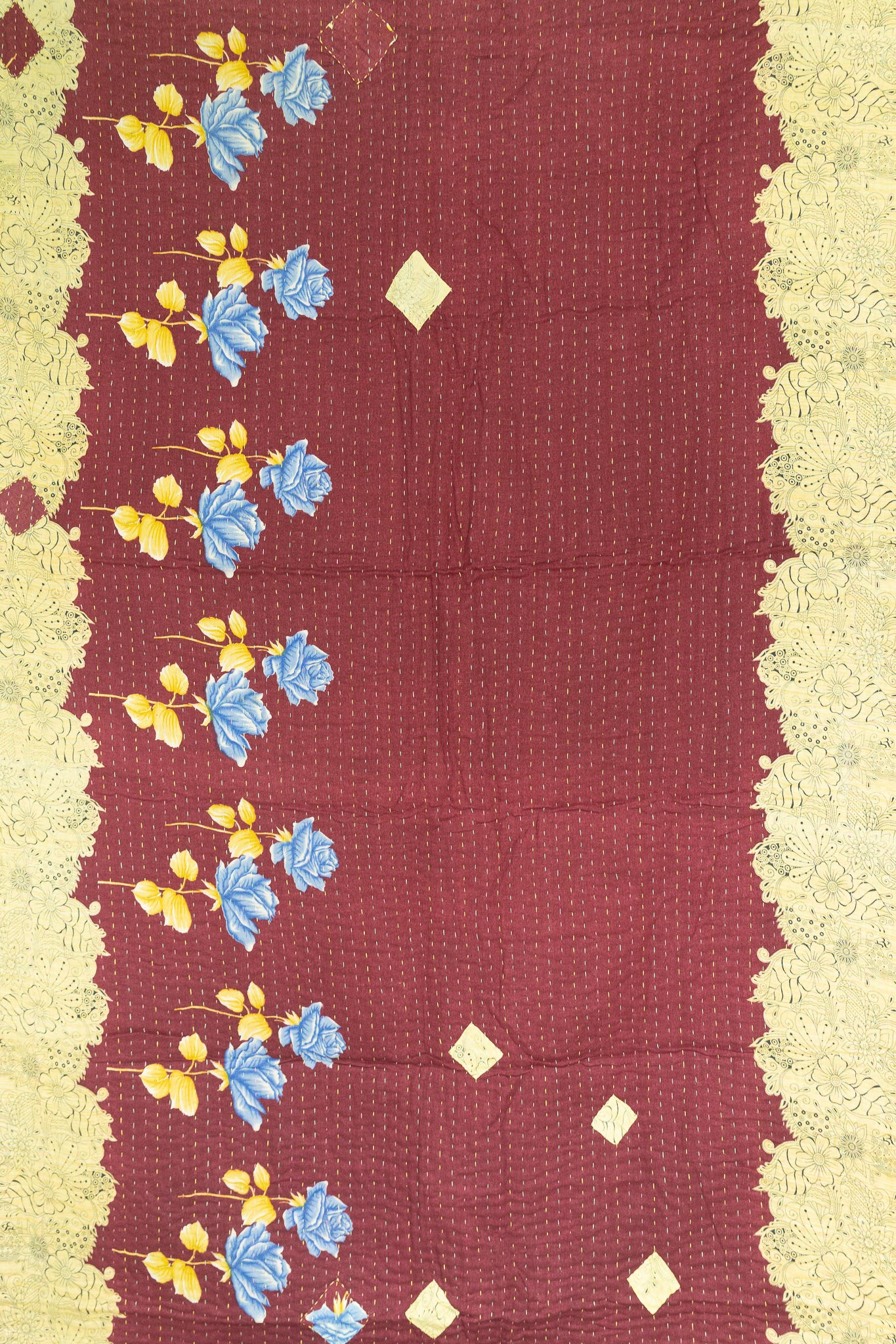 New Kantha Throw Blanket