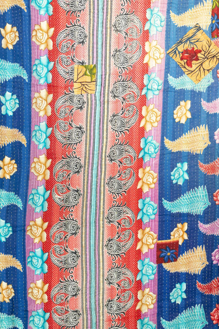 New No. 3 Large Kantha Throw Blanket