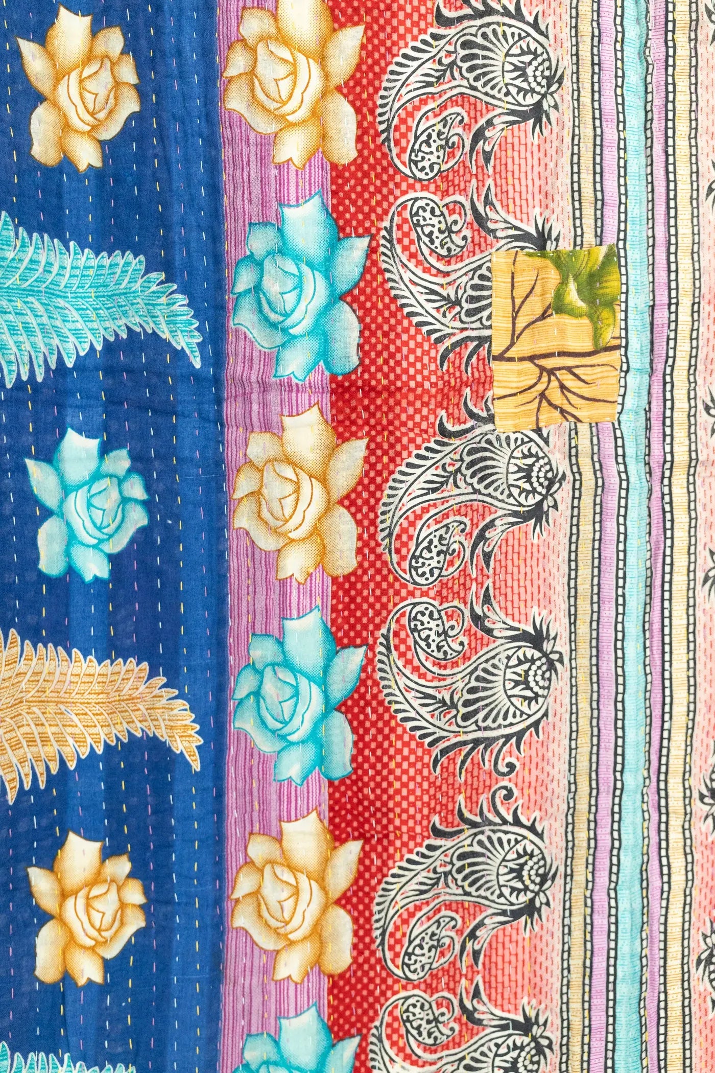 New No. 3 Large Kantha Throw Blanket