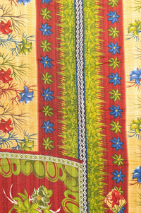 New No. 3 Large Kantha Throw Blanket