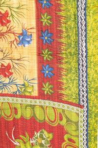 New No. 3 Large Kantha Throw Blanket