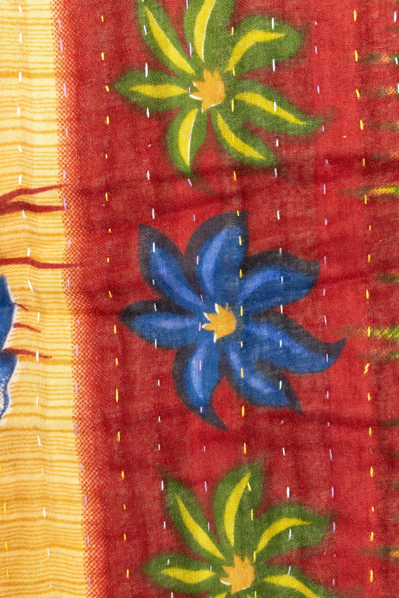 New No. 3 Large Kantha Throw Blanket