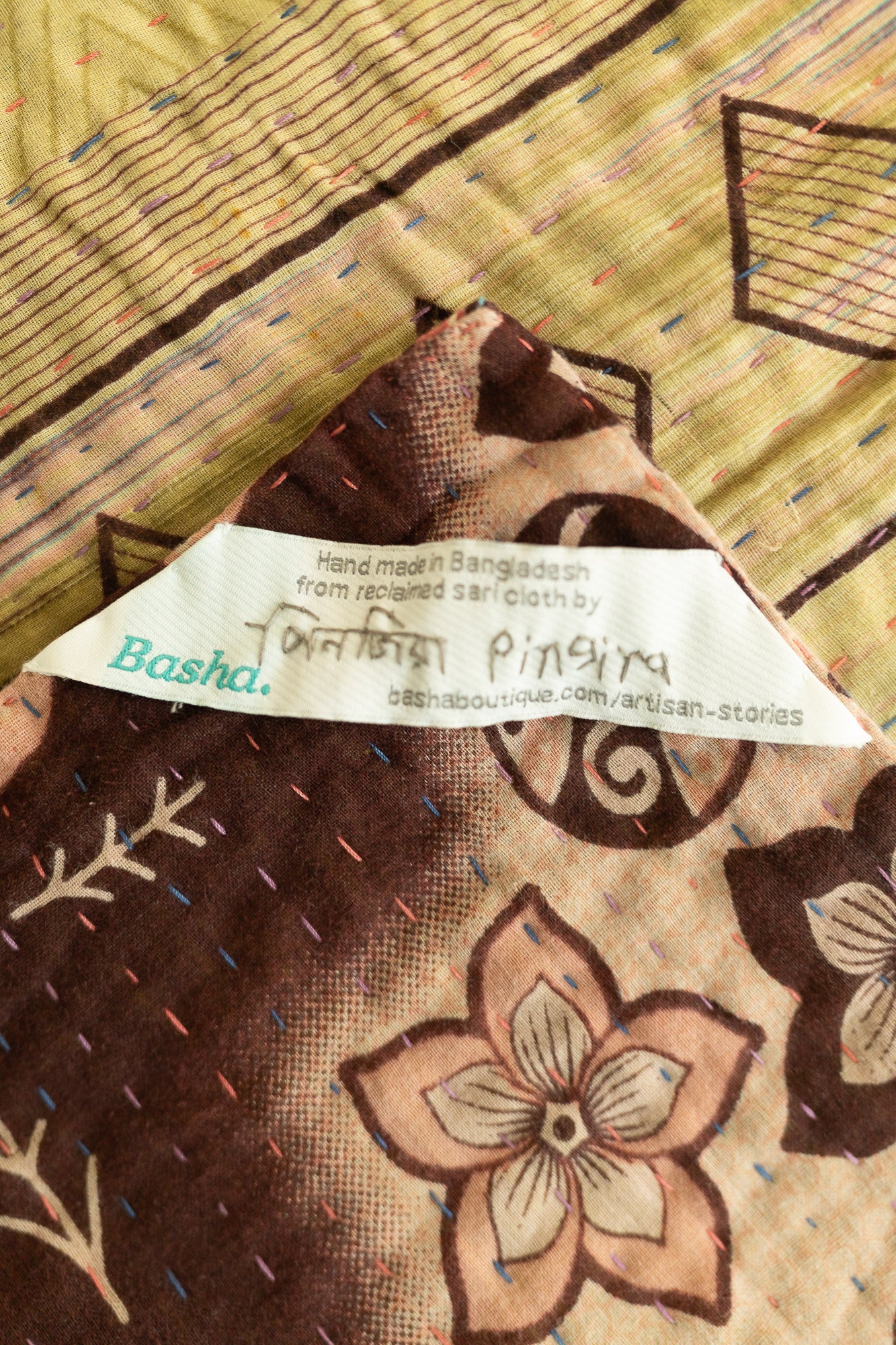 Nice No. 3 Kantha Baby Blanket