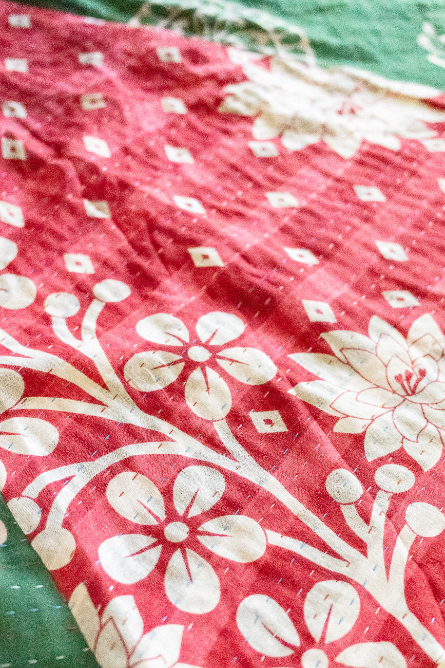 Kantha Christmas Tree Skirt - No. 1