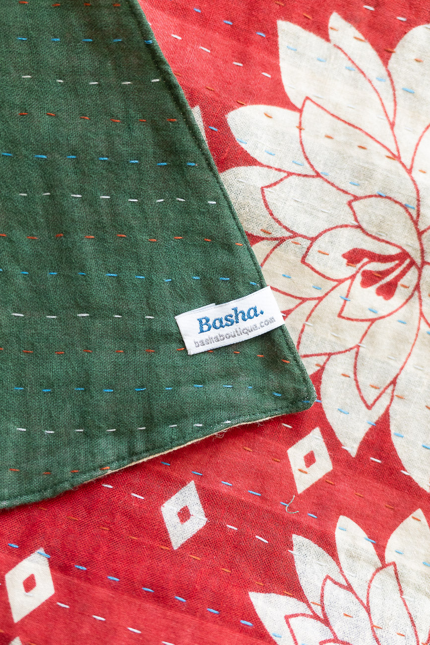 Kantha Christmas Tree Skirt - No. 1