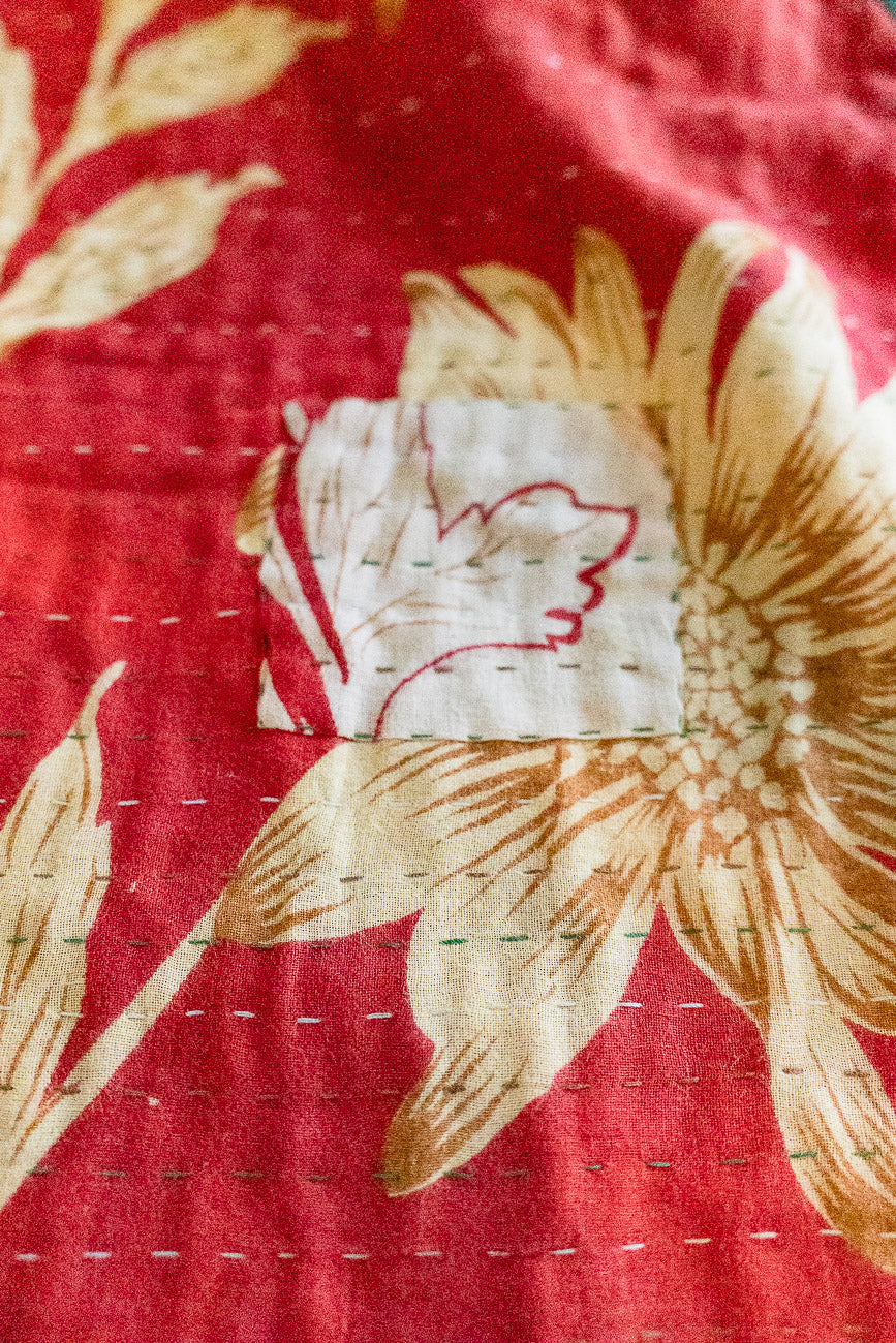 Kantha Christmas Tree Skirt - No. 2