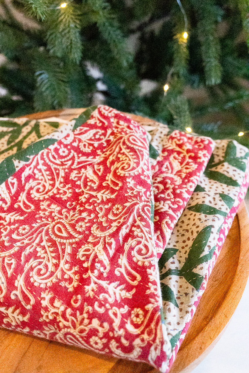 Kantha Christmas Tree Skirt - No. 3