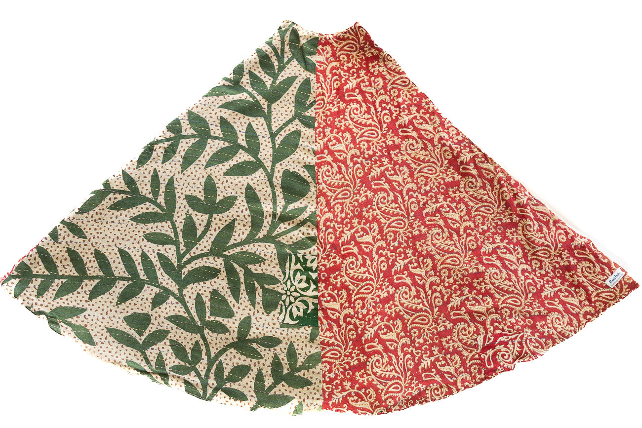 Kantha Christmas Tree Skirt - No. 3