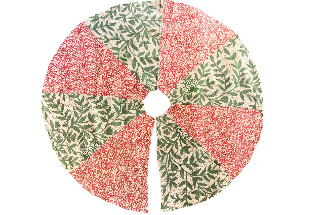 Kantha Christmas Tree Skirt - No. 3