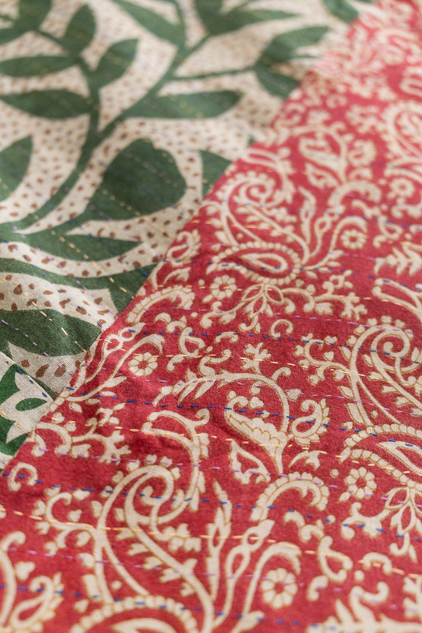 Kantha Christmas Tree Skirt - No. 3