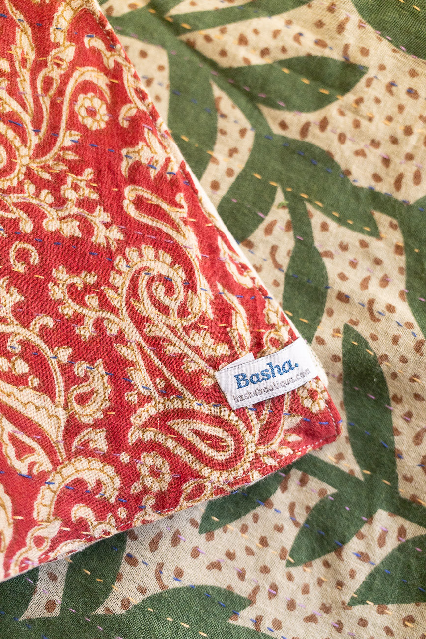 Kantha Christmas Tree Skirt - No. 3
