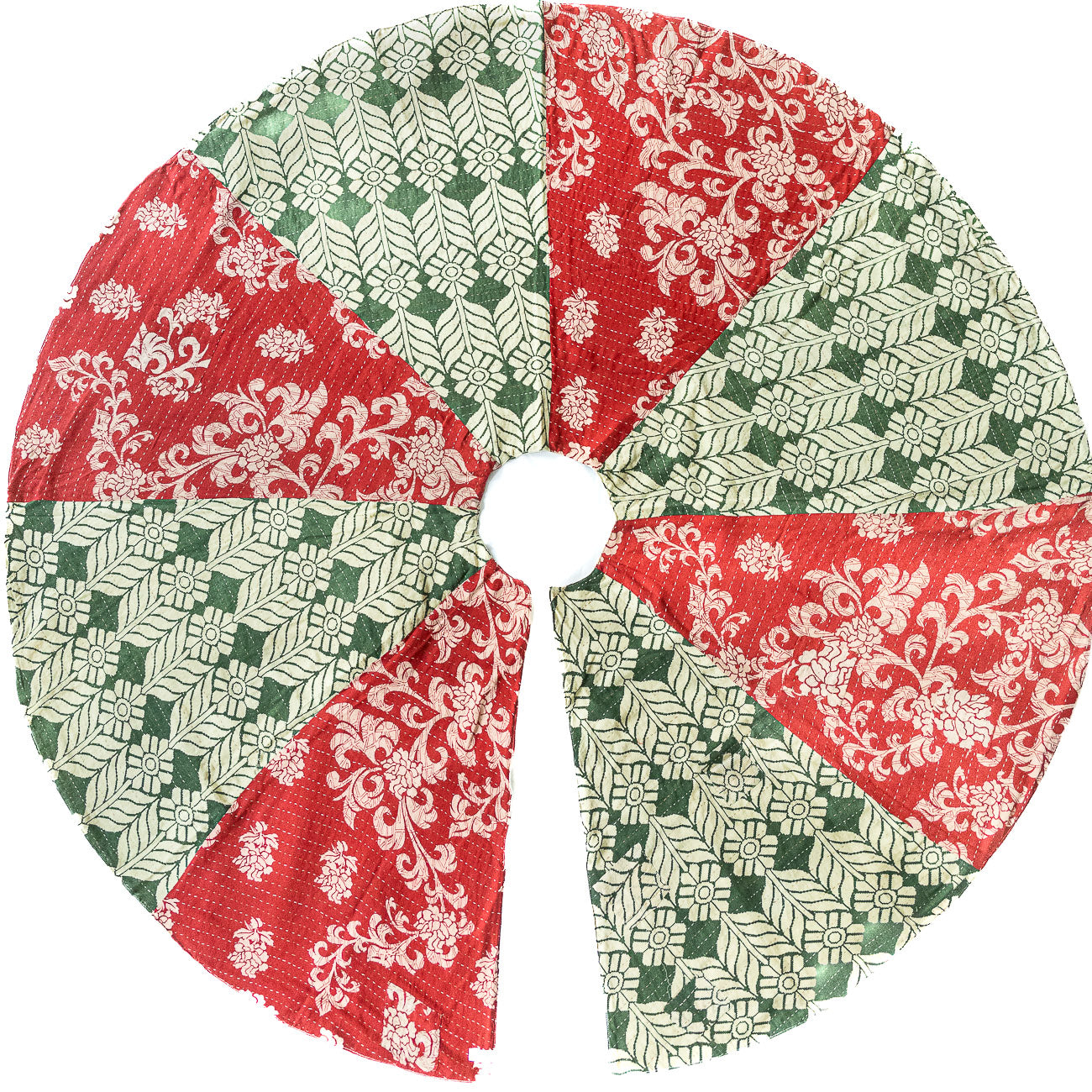 Christmas Kantha Tree Skirts