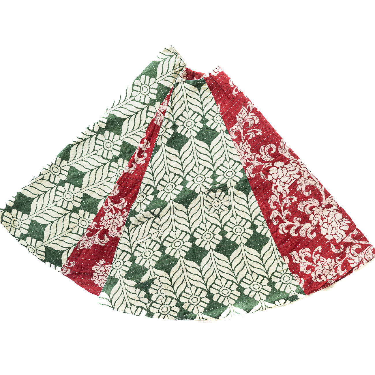 Kantha Christmas Tree Skirt - No. 4