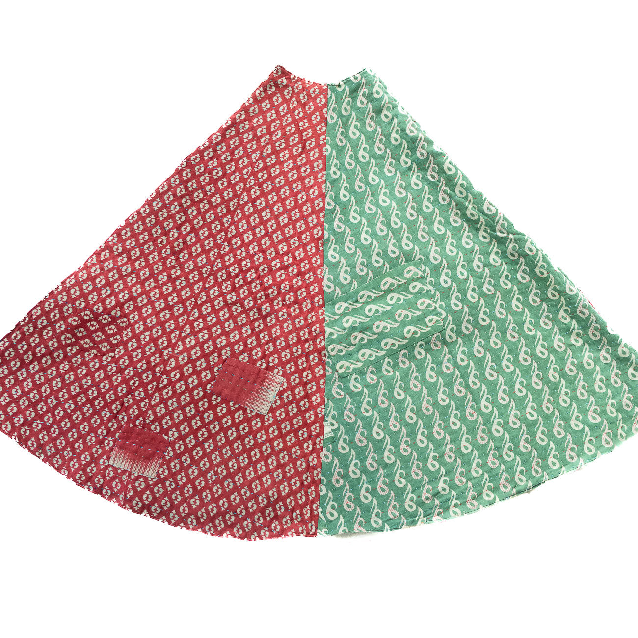 Kantha Christmas Tree Skirt - No. 5