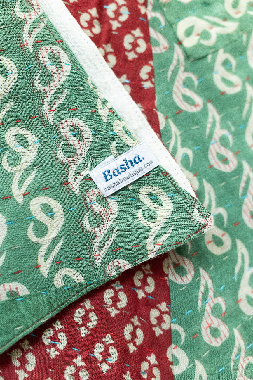Kantha Christmas Tree Skirt - No. 5