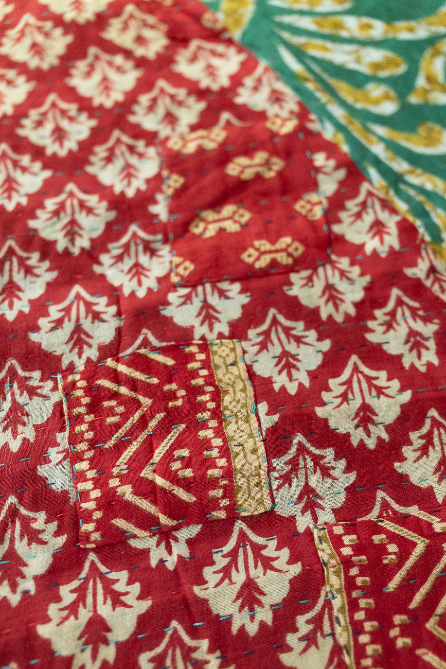 Kantha Christmas Tree Skirt - No. 9