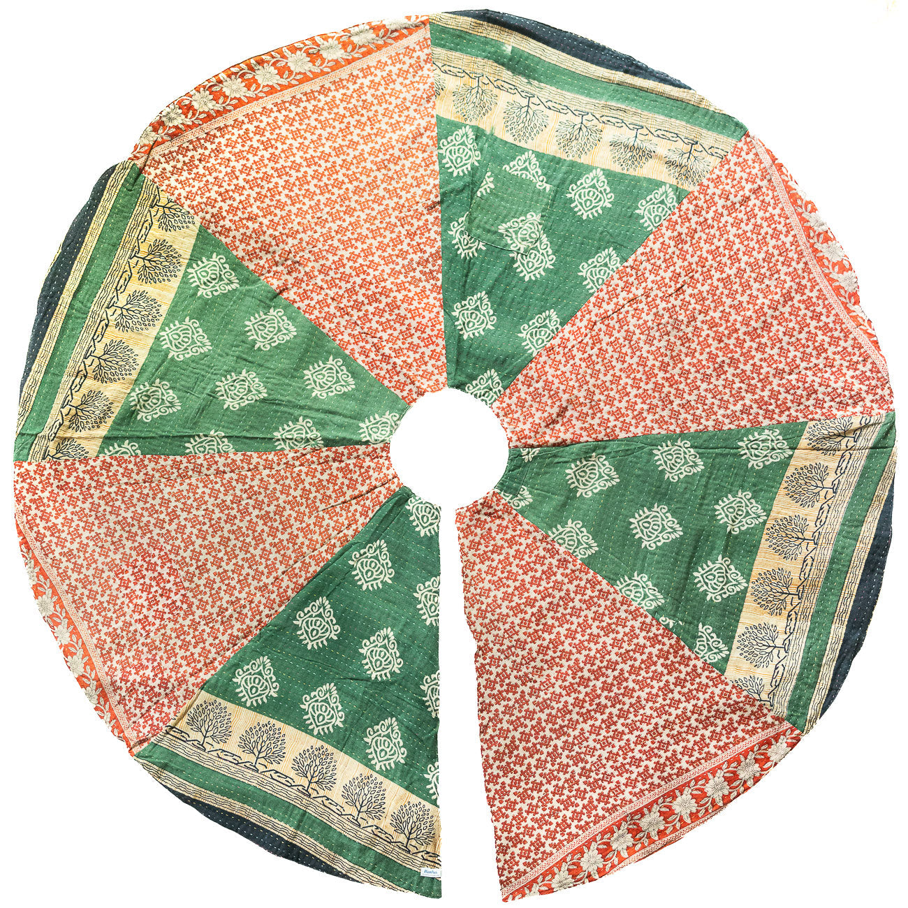 Kantha Christmas Tree Skirt - No. 6