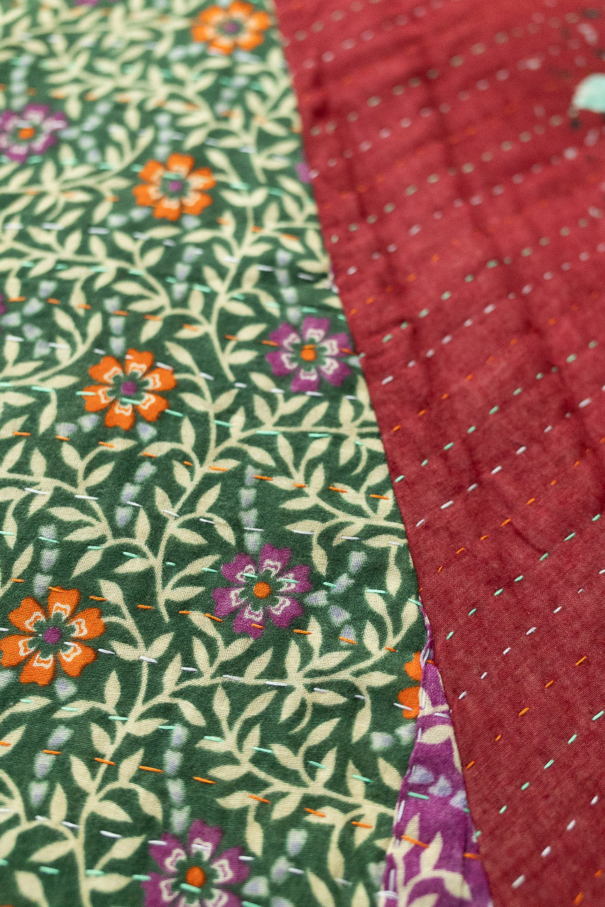 Kantha Christmas Tree Skirt - No. 7